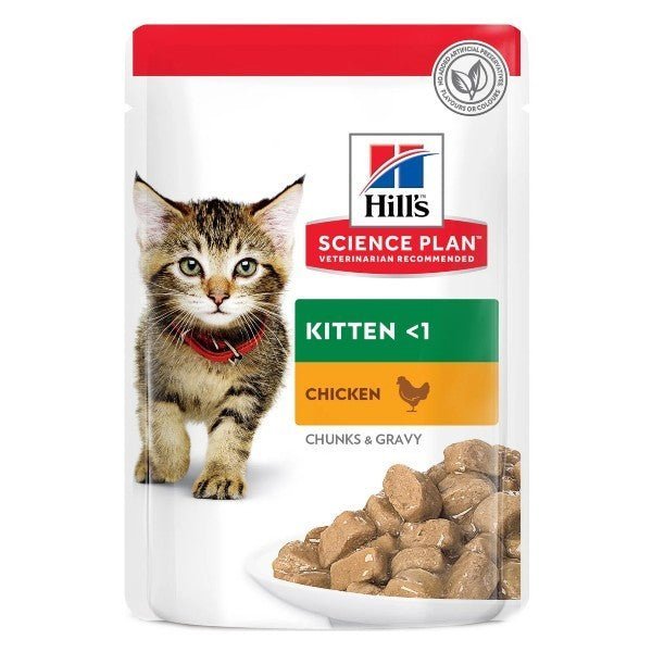 Hill's Science Plan - Hill'S Science Plan Kitten Bocconcini Pollo 85G Per Gatti Multipack 12 pezzi - Animalmania Store