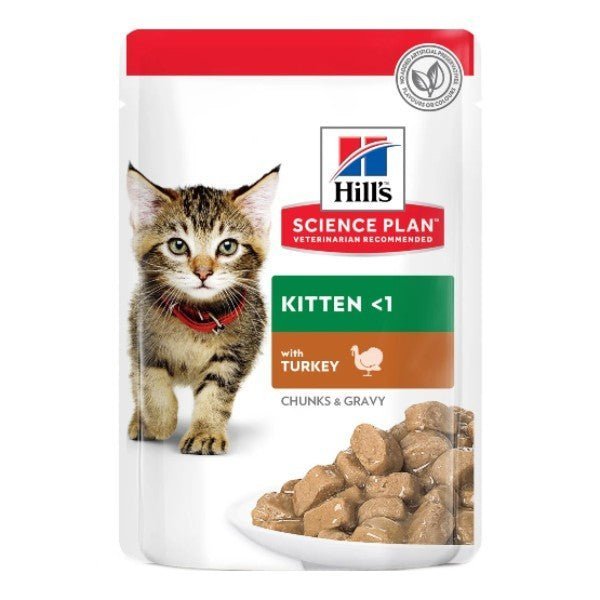 Hill's Science Plan - Hill'S Science Plan Kitten Bocconcini Tacchino 85G Per Gatti Multipack 12 pezzi - Animalmania Store