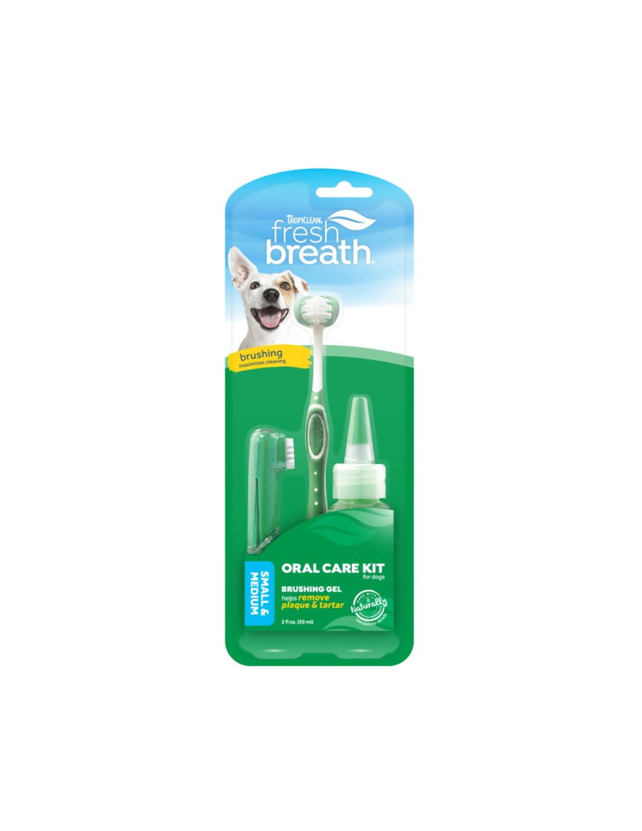 PetsFitness - Tropiclean Oral Care Kit Small 59ml per Cani - Animalmania Store